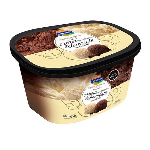 Helado crema irlandesa y Chocolate holandés CONAPROLE 2 L