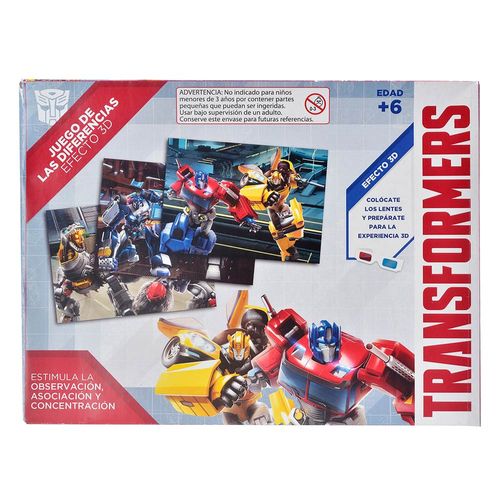 Juego de las diferencias efecto 3D Transformers