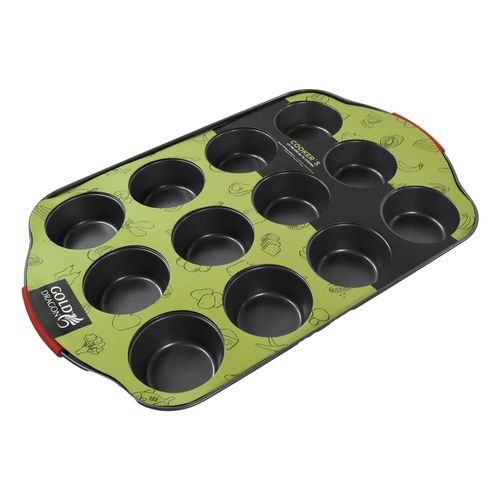 Asadera para muffins antiadherente 41,2x26,5x3,5cm