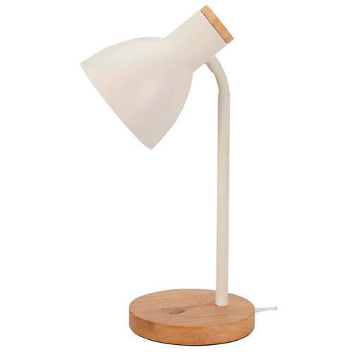 Lámpara de mesa combinada metal/madera 63X20X12 cm