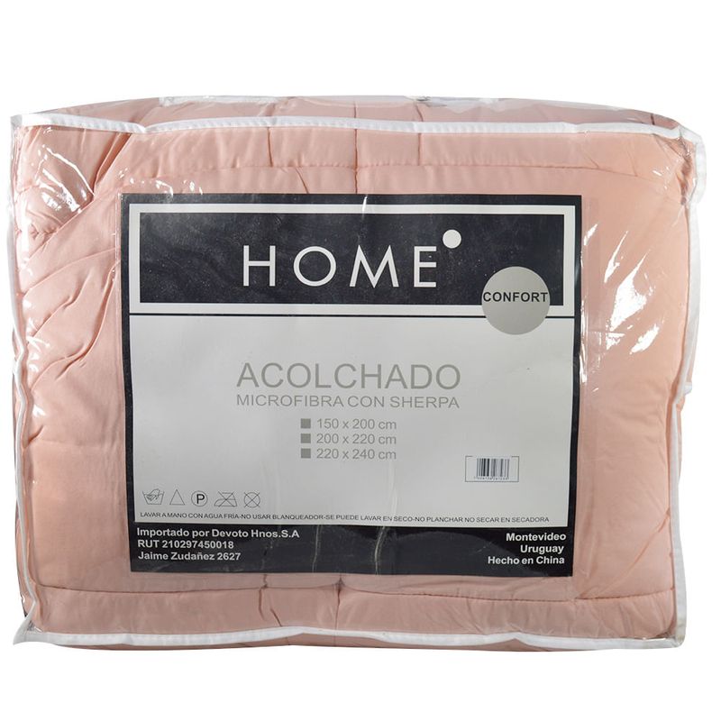 Acolchado-HOME-Confort-king-size-rosa-pastel-220x240cm-0