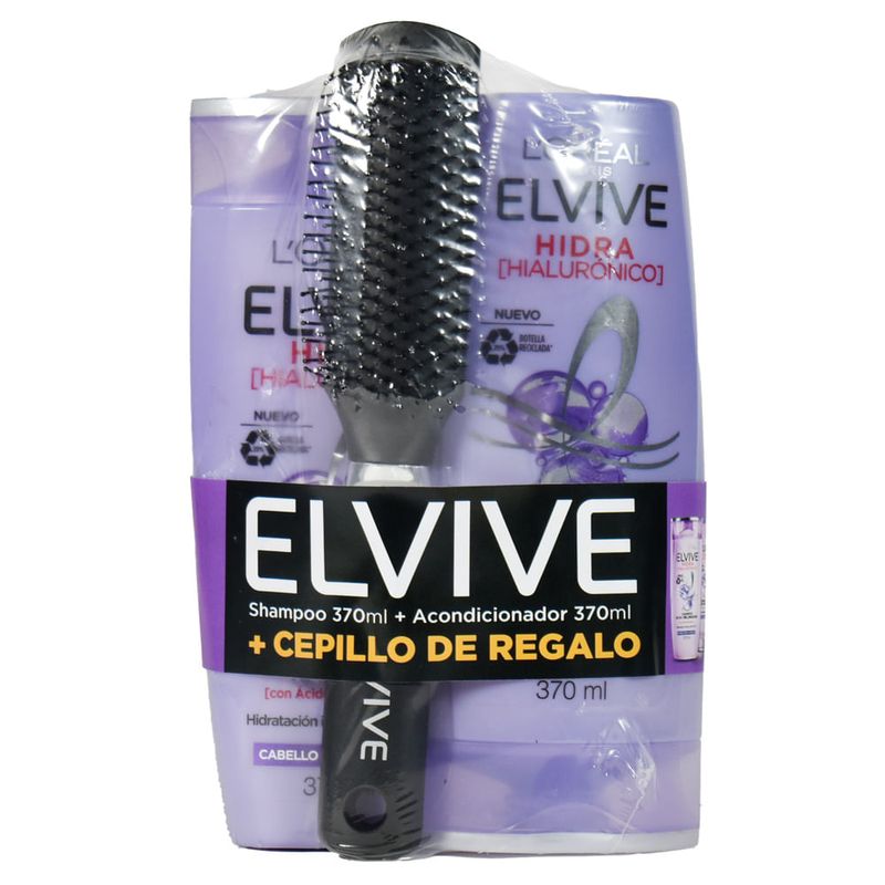 Pack-ELVIVE-Hialuronico-shampoo---acondicionador-370ml---cepillo-0