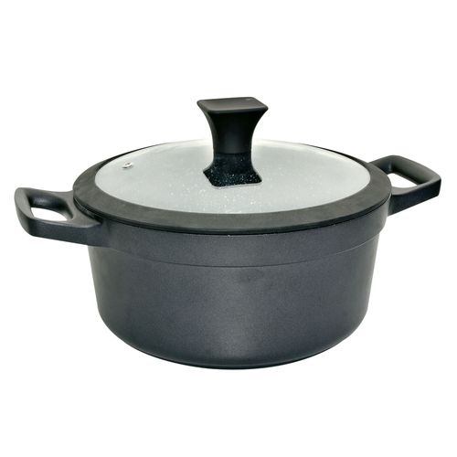 Cacerola 18cm antiadherente con tapa y cabo