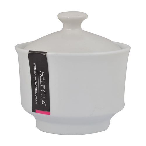 Azucarero con tapa SELECTA 300ml blanco porcelana