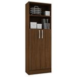 Biblioteca-con-puertas-bajas-color-castaño-174x60x30cm-0