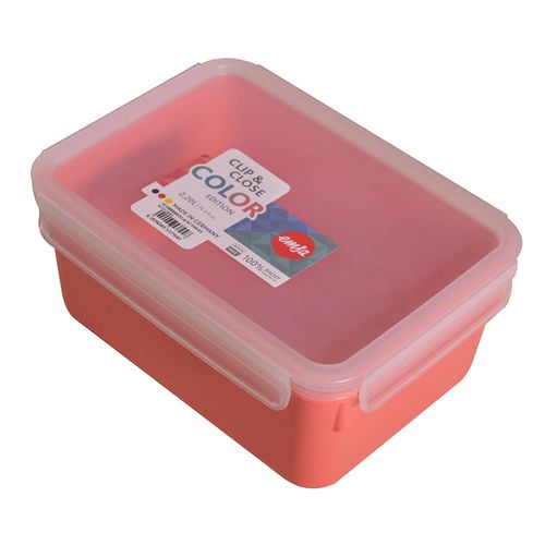 Contenedor clip and close 2,2 L coral