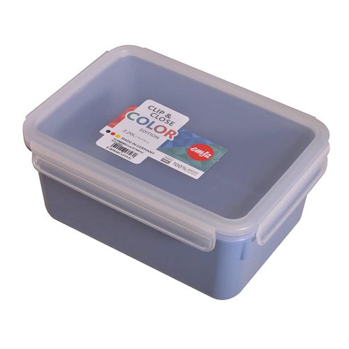 Contenedor clip & close 2,2 L azul