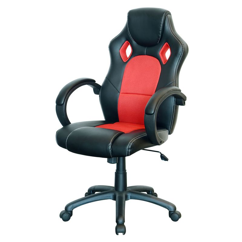 Sillon-rojo-negro-61x66x108-118-cm-0