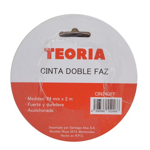 Cinta doble faz 2,4 cm x 3 mm