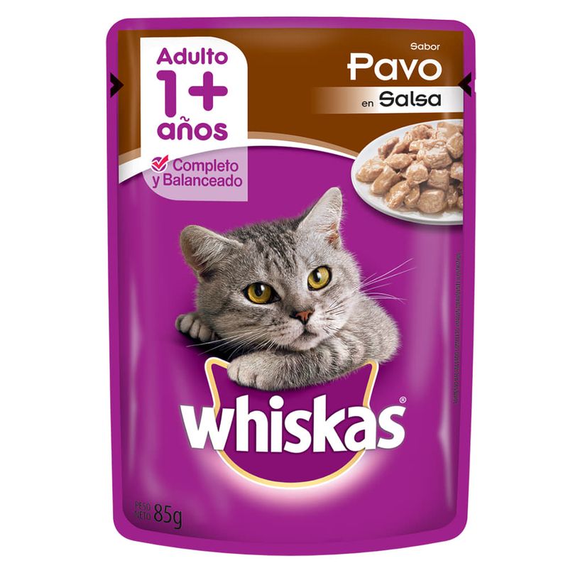 Alimento-para-gatos-WHISKAS-Recetas-Favoritas-Pavo-85-g-0