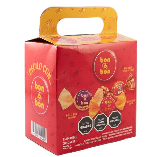 Pack bombonera BON O BON surtida duce de leche 229 g