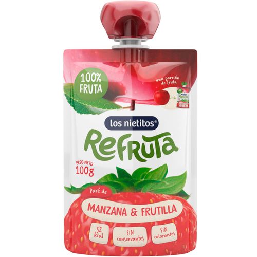 Merienda Refruta LOS NIETITOS frutilla/manzana 100 g
