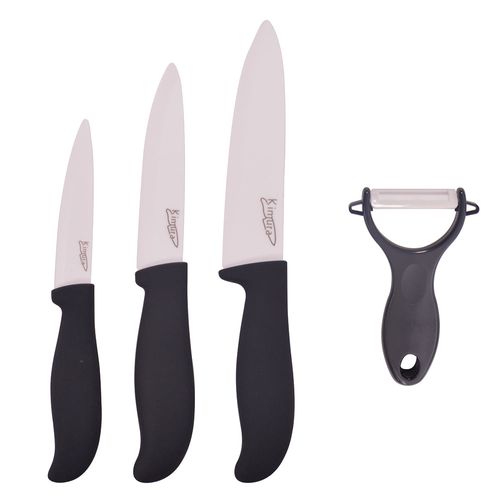 Set 3 cuchillos cerámica + pelapapas