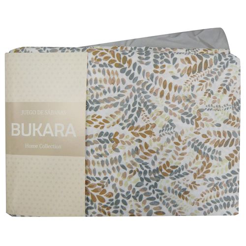 Juego de Sábanas 1 1/2 Plaza Plus Bukara Estampada