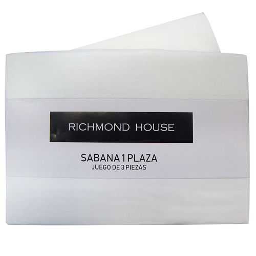 Juego de Sábanas 1 Plaza Richmond Lisa Blanco