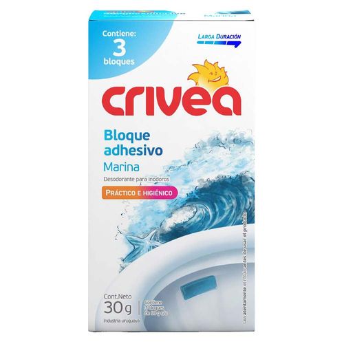 Desodorante inodoro CRIVEA bloque adhesivo marina