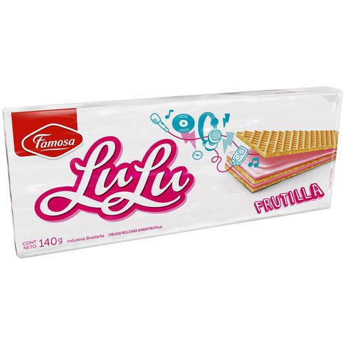Waffle LULU Famosa relleno de Frutilla