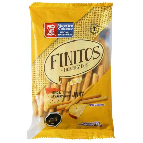Grissines Finitos MAESTRO CUBANO Queso 100 g