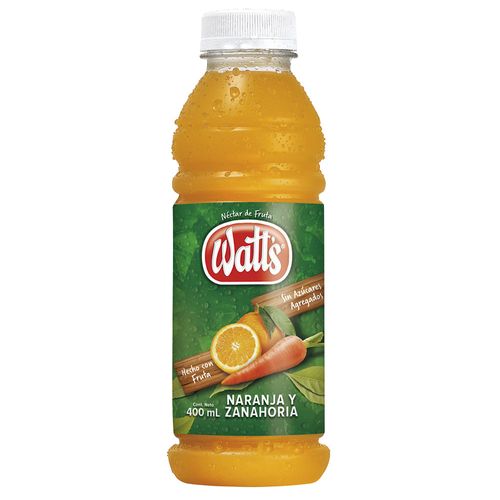 Jugo WATTS Naranja Zanahoria 400 ml