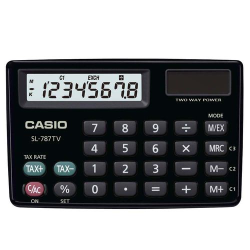 Calculadora CASIO manual Mod. SL-787TV