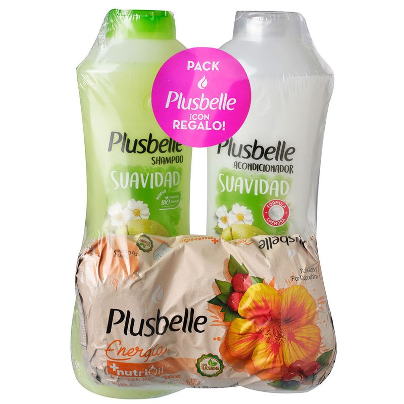 Pack-PLUSBELLE-suavidad-shampoo---acondicionador---tripack-0