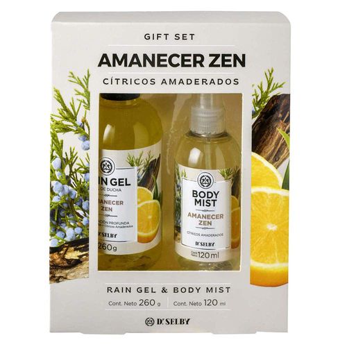 Estuche gel de ducha RAIN GEL Amanecer Zen + body