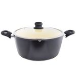 Cacerola-negra-28cm-aluminio-revestimiento-en-ceramica-y-tapa-vidrio-0