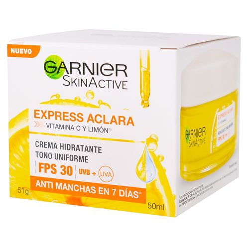 Crema hidratante GARNIE Express aclara fps30 50 ml
