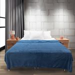 Manta-HOME-Coral-Fleece-2-plazas-azul-oscuro-200x220-cm-1