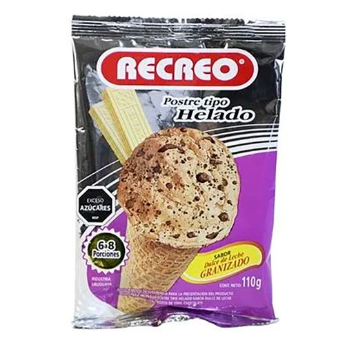 Helado dulce de leche granizado recreo 110 g