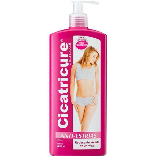 Crema corporal CICATRICURE  anti-estrías fc. 400 ml