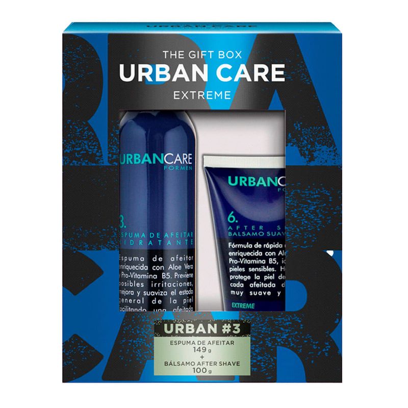 Estuche-URBAN-CARE-espuma-de-afeitar-149-g---balsamo-after-shave-100-g-0