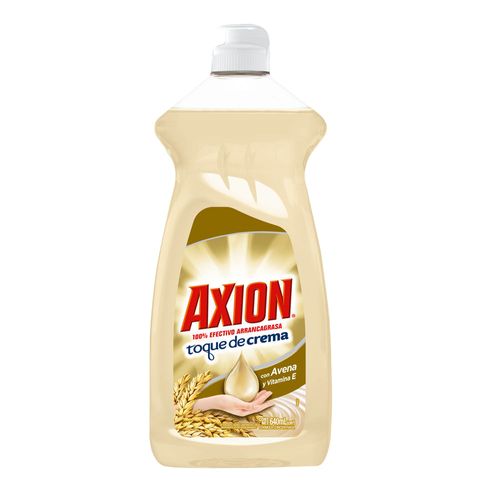 Detergente lavavajilla AXION concentrado avena y vitamina E 640 ml