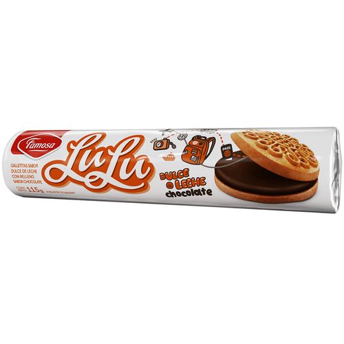 Galletitas dulce de leche LULU rellena Chocolate