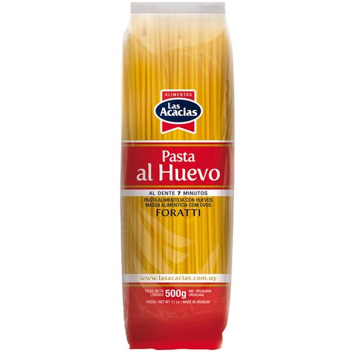 Fideos al huevo LAS ACACIAS foratti 500 g