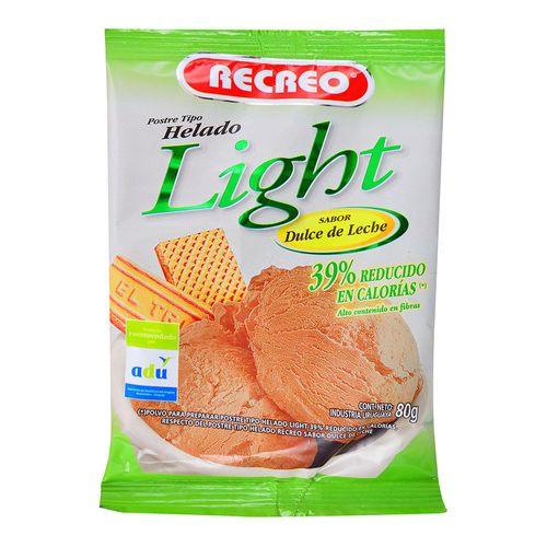 Helado light dulce de leche RECREO 80 g