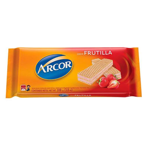 Oblea frutilla ARCOR 108 g