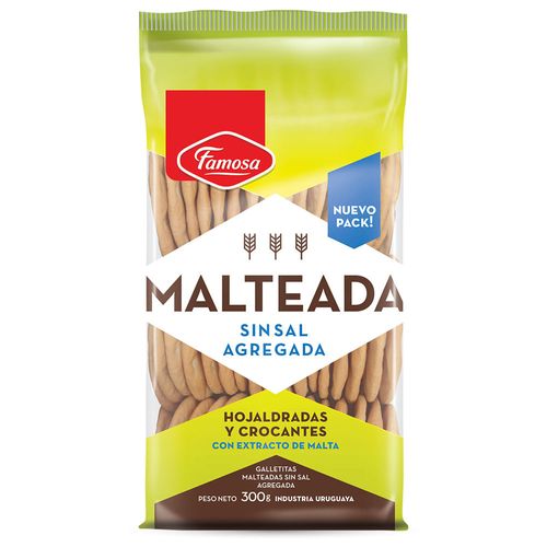 Galleta malteada sin sal Famosa