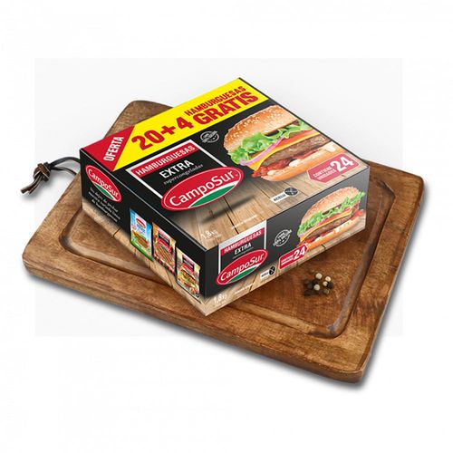 Hamburguesas CAMPOSUR Extra 20+4 1,8 kg