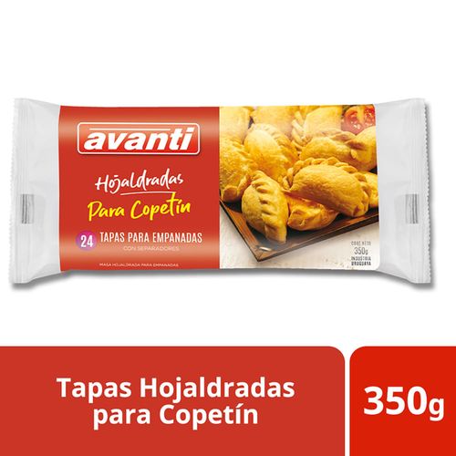 Tapa empanadas AVANTI horno copetín 24 un.