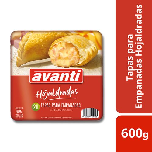 Tapa empanadas AVANTI horno 20 un.