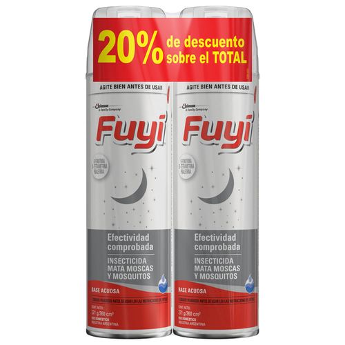 Pack x 2 insecticida FUYI 360 ml con descuento