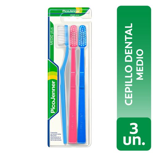 Pack 3x2 Cepillo Dental PICO JENNER Plus Medio