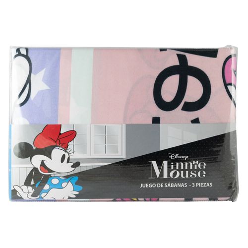 Juego de Sábanas 1 plaza microfibra Minnie