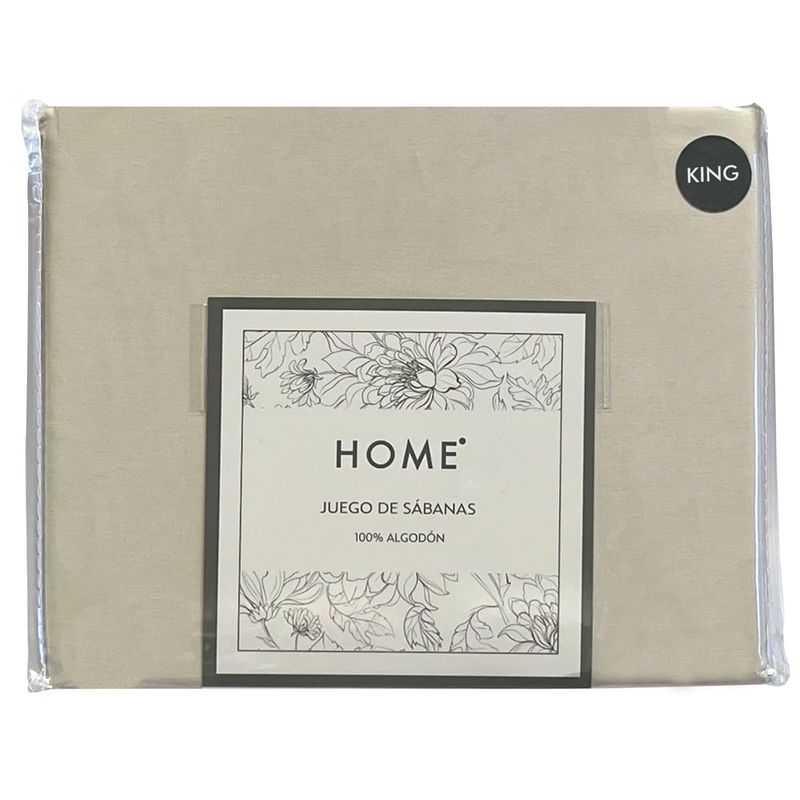 Juego-de-Sabanas-HOME-King-180-hilos-crema-100--algodon-0