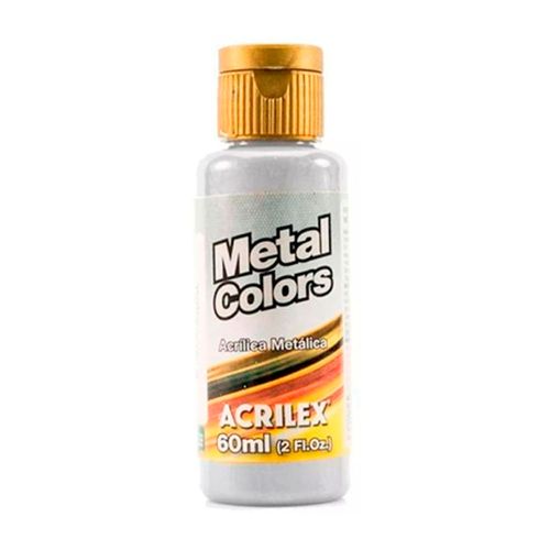 Pintura ACRILEX metal plata 60 ml
