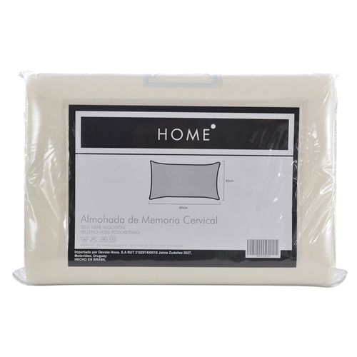 Almohada  HOME visco cervical 40 x 60 cm