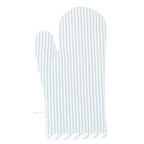 Manopla 16x32 cm Becki Celeste /Blanco