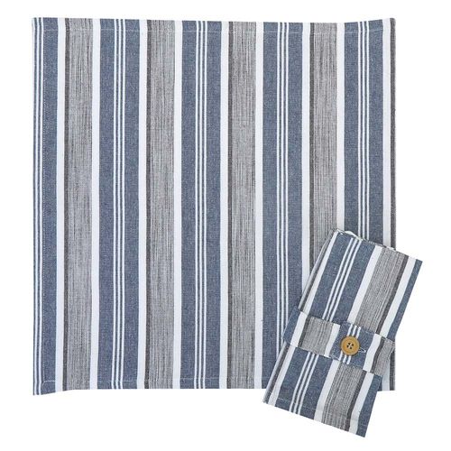Set x 4 Servilletas 40x40 cm Línea Rivera Azul