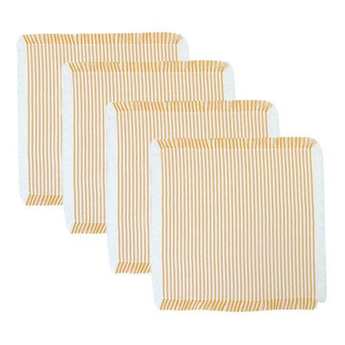Servilleta Oxford 40x40 cm con Flecos Amarillo